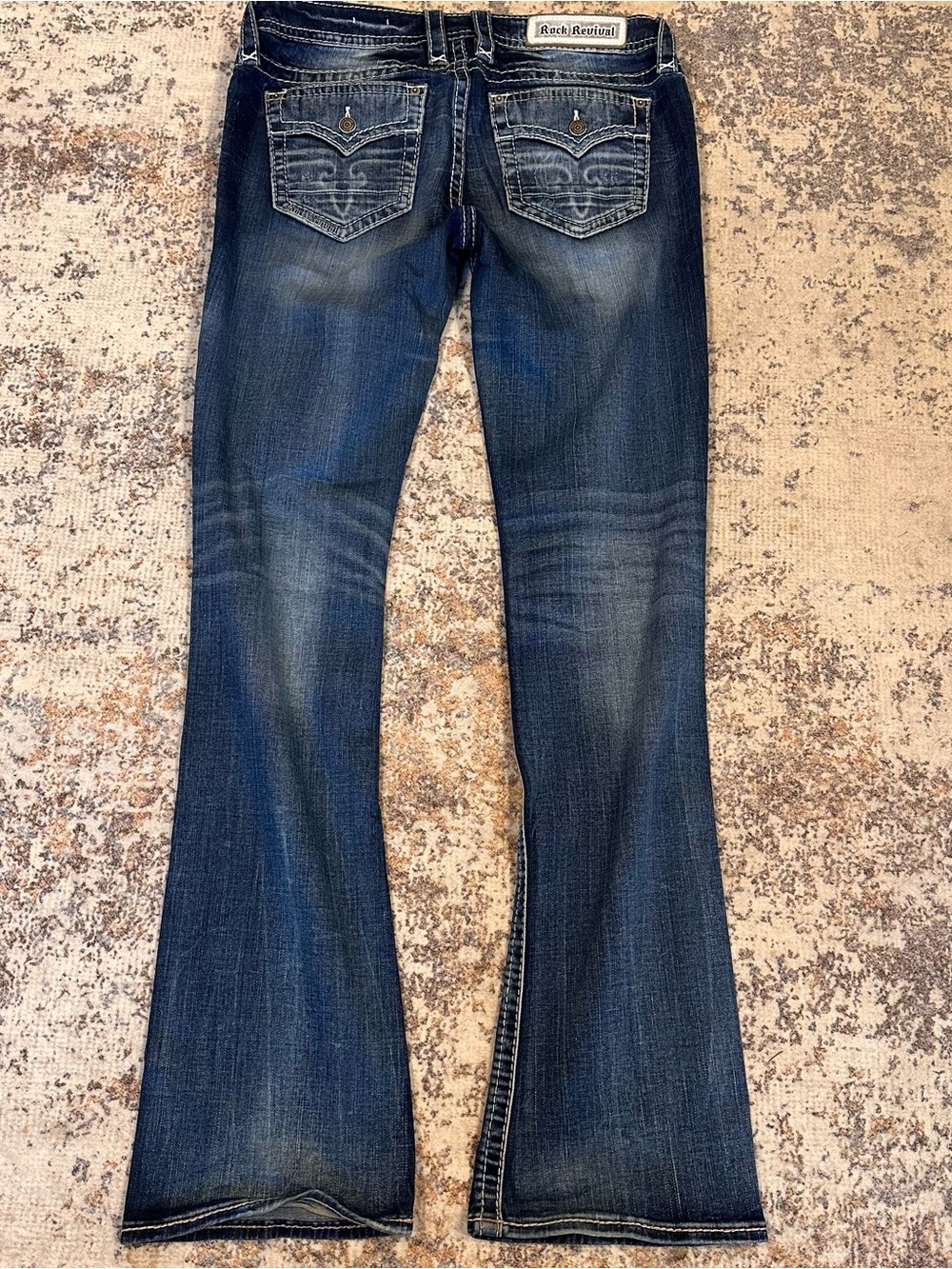 EUC Rock Revival Melora B200 Low Rise Bootcut Jeans Size 31 Y2K Western - Picture 6 of 8